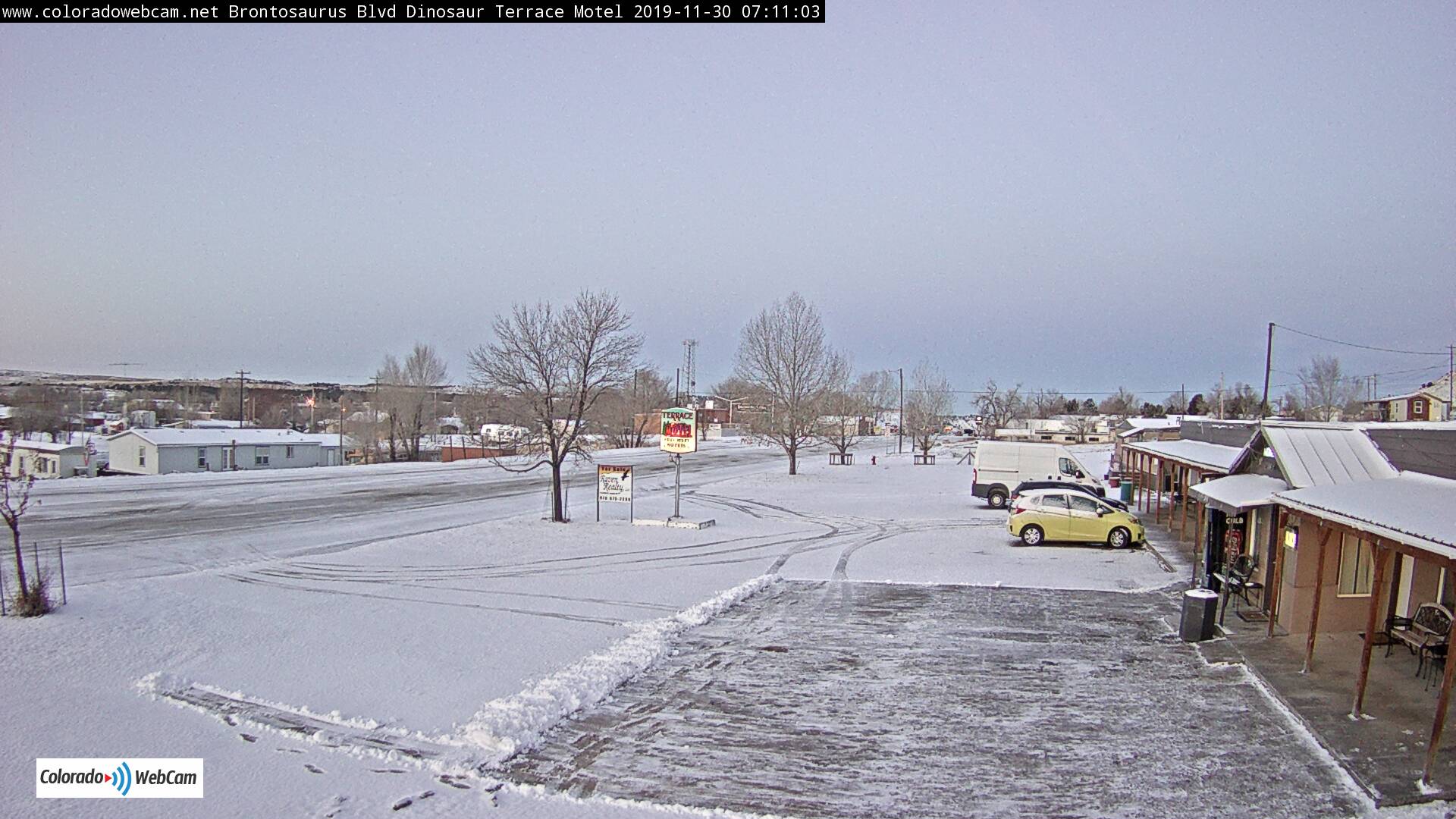 Dinosaur cam Brontosaurus Blvd, Dinosaur Colorado cam Terrace Motel Colorado cam